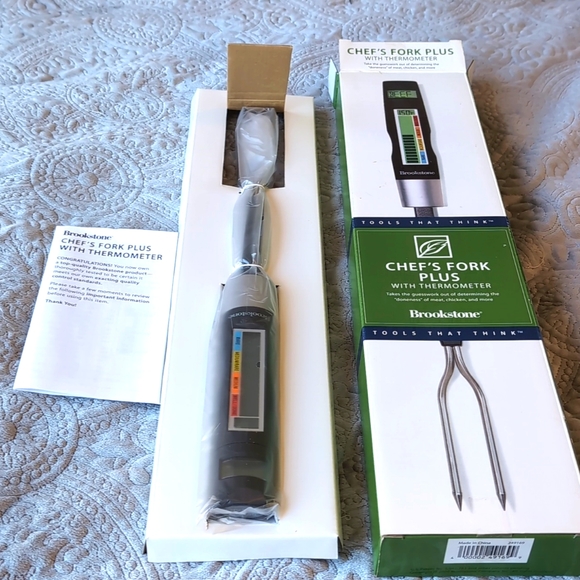 Brookstone Other Nwt Brookstone Chefs Fork With Thermometer Poshmark